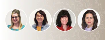 Connect with one of our recruiters on LinkedIn: Sheri Hohenstein, Jennifer Stumpf, Manila Haveri, and Sarah Sherman.