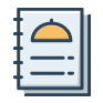 A graphic of a menu.