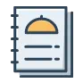 A graphic of a menu.