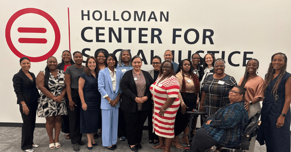 Hammack with staff and graduates of the Urban League of Greater Southwestern Ohio’s Urban Tech Collective and 700 Credit Club programs.