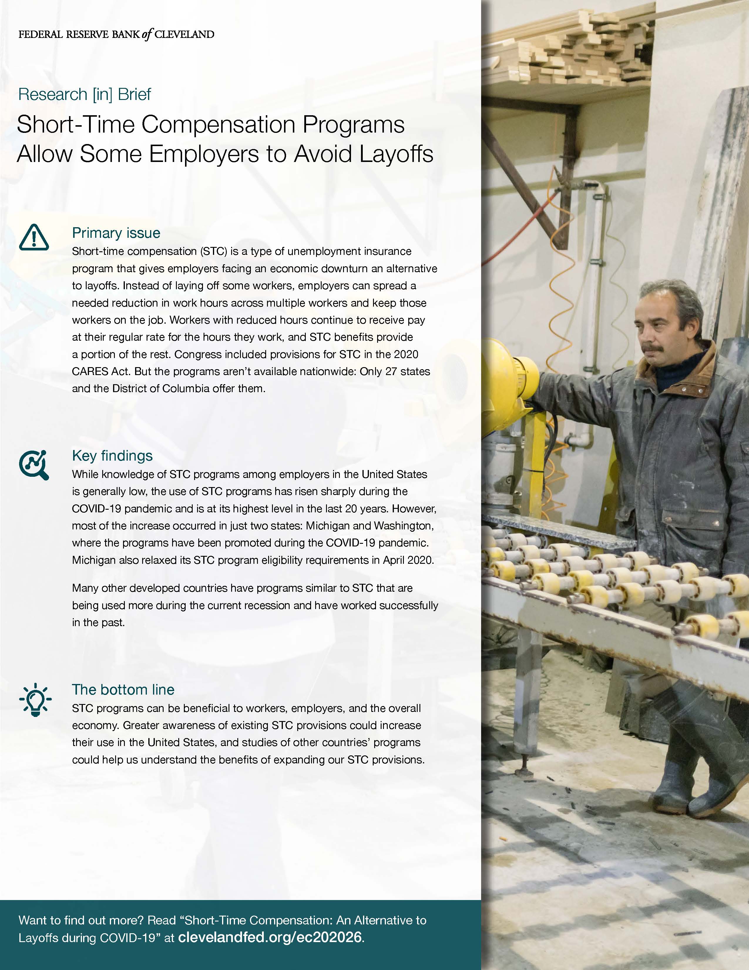 Short-Time Compensation Programs Allow Some Employers to Avoid Layoffs
