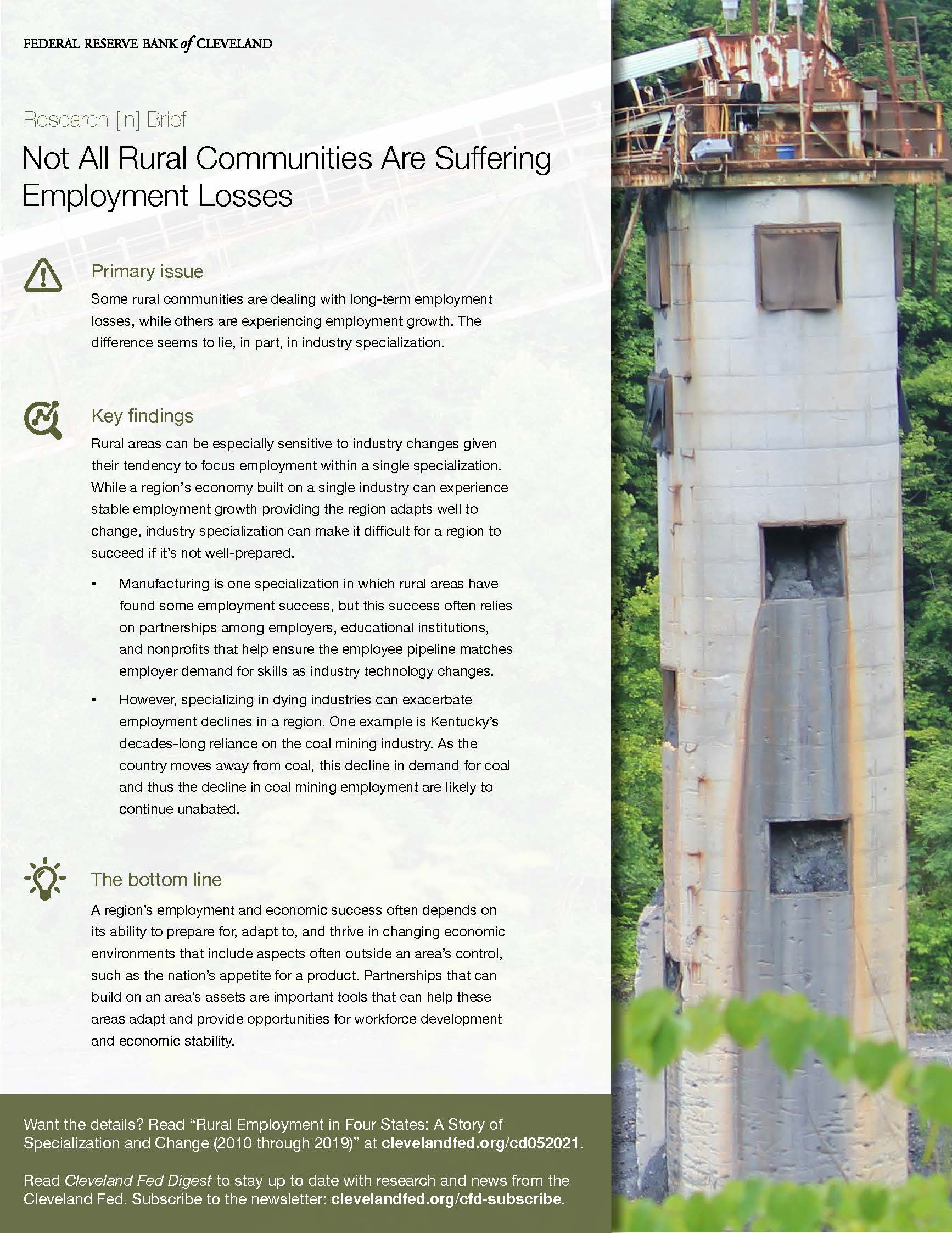 Not All Rural Communities Are Suffering Employment Losses