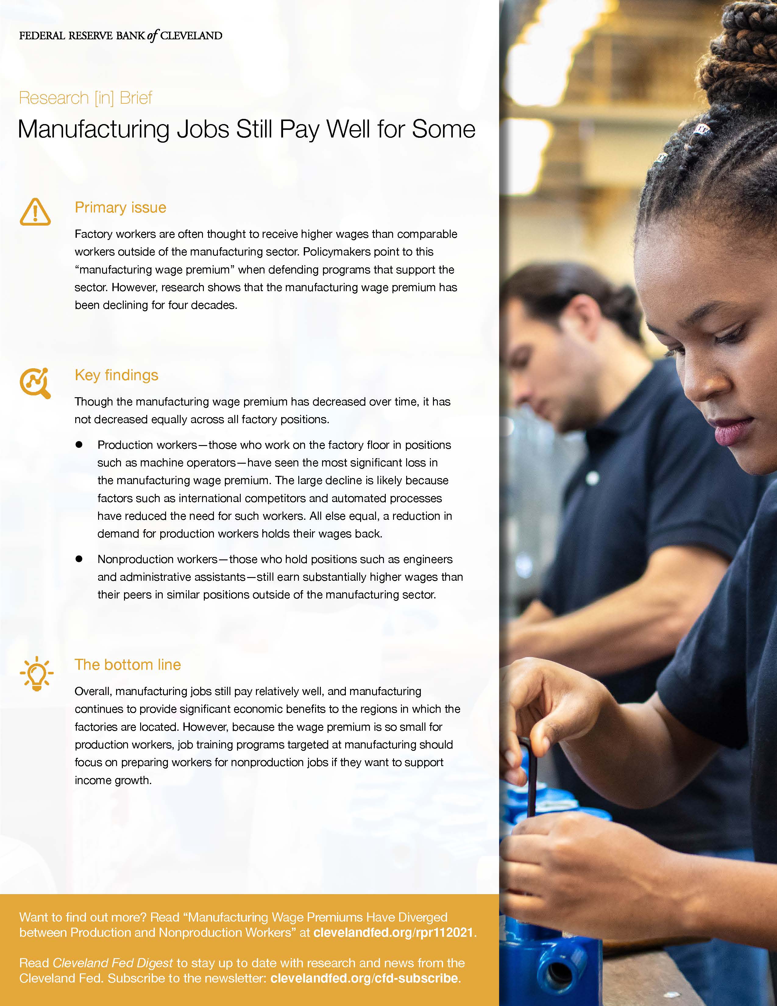 Manufacturing Jobs Still Pay Well for Some