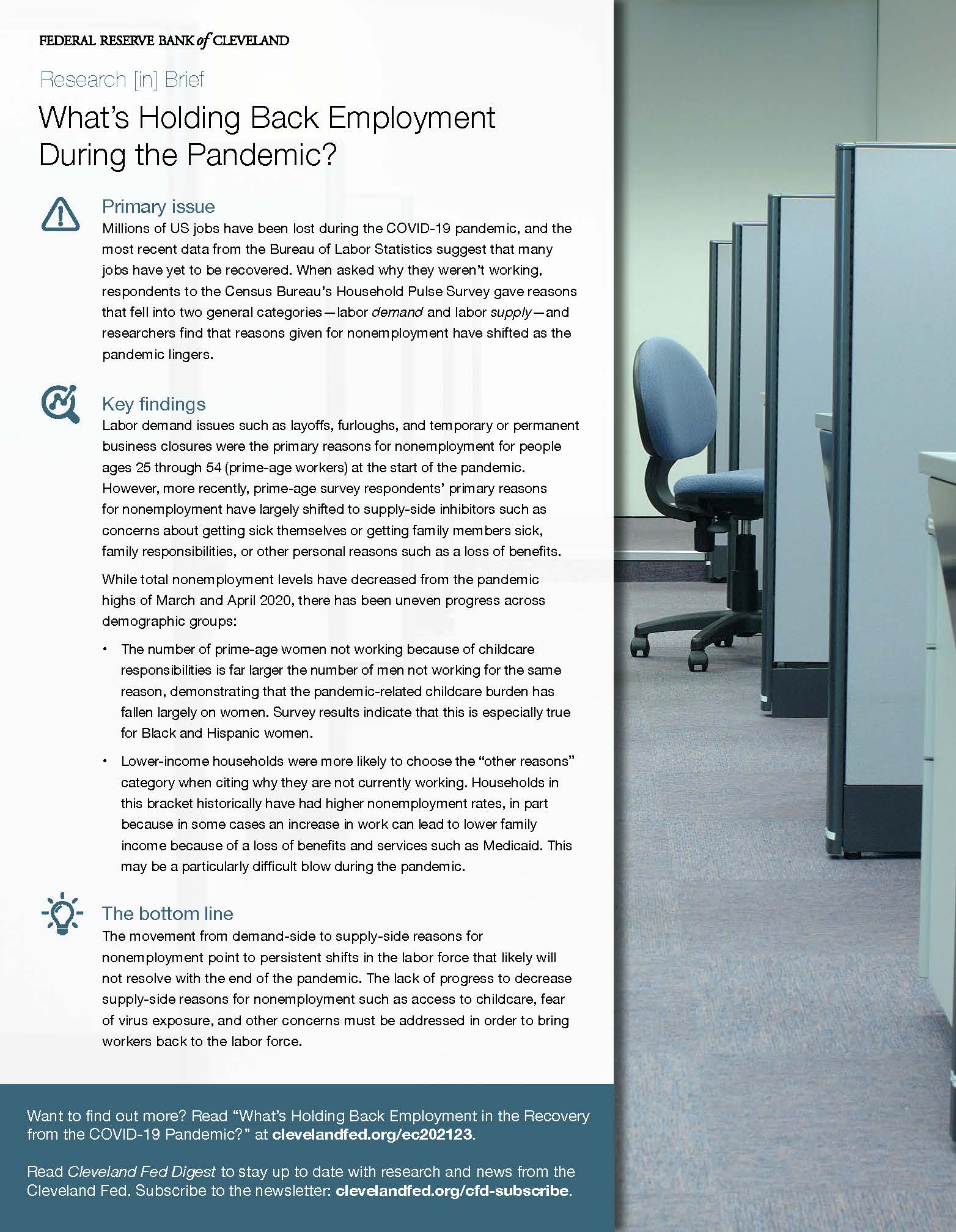 What's Holding Back Employment During the Pandemic?
