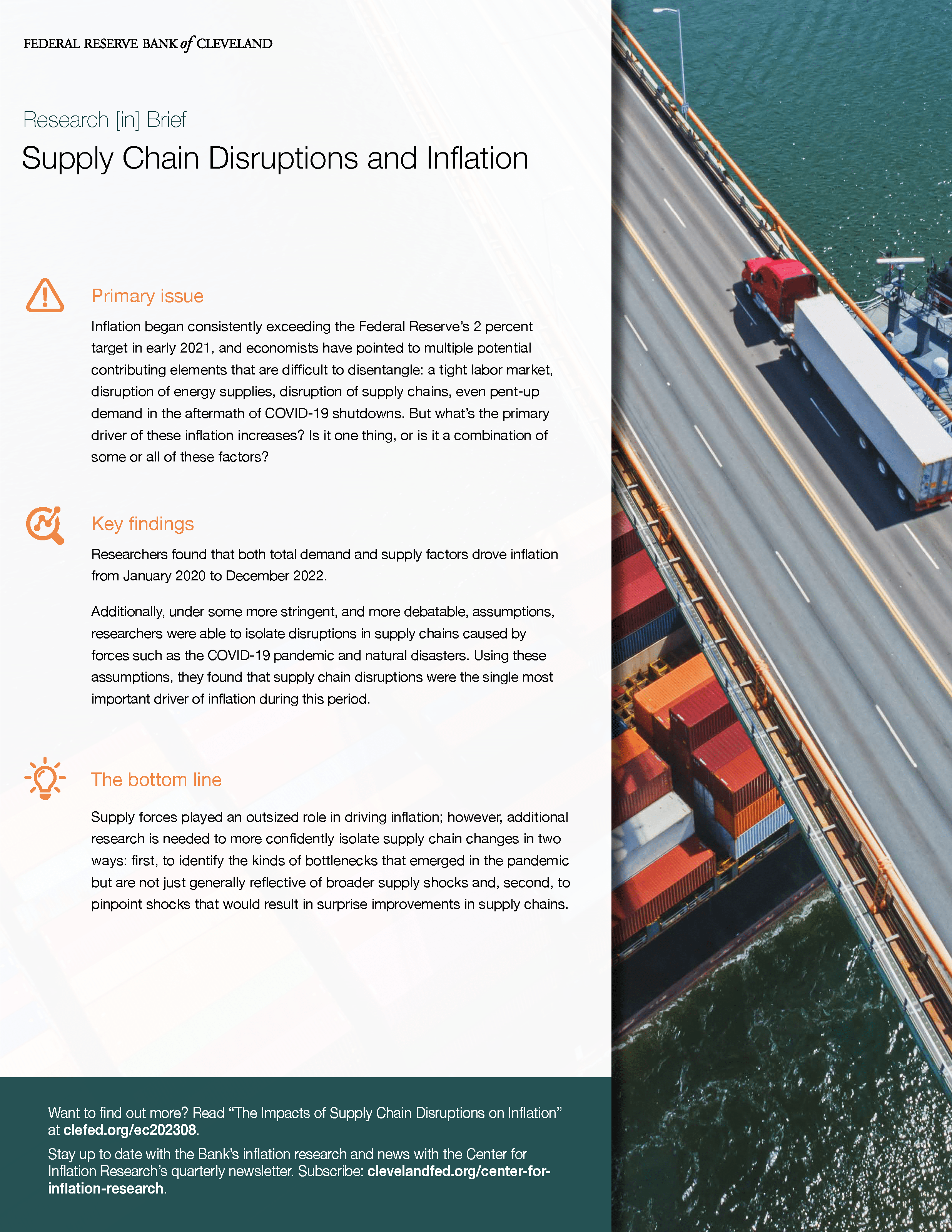 Supply Chain Disruptions and Inflation