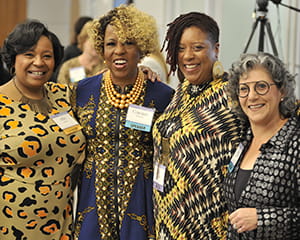 Conference committee member, speaker, artist and moderator share the excitement of the day’s events.