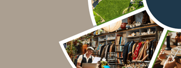 A collage of small businesses.