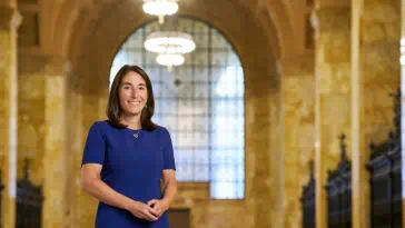 A headshot of Beth M. Hammack.