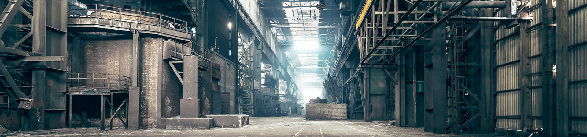 An empty warehouse.