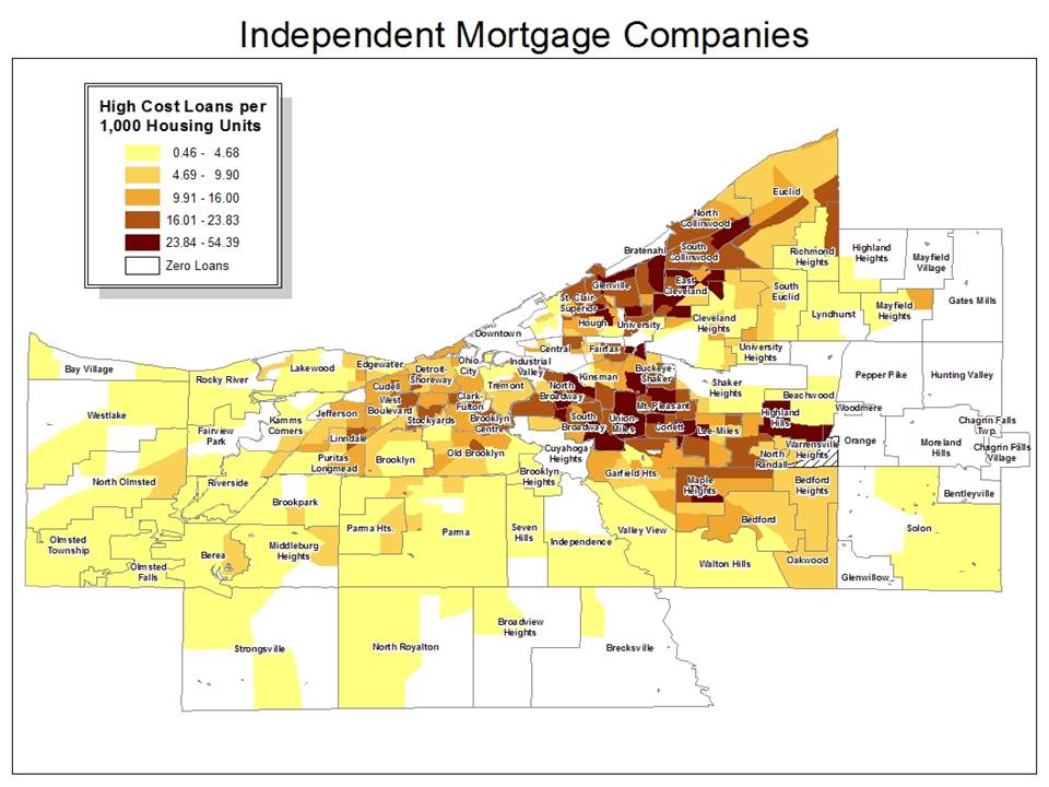 Map 3. Independent Mortgage Companies