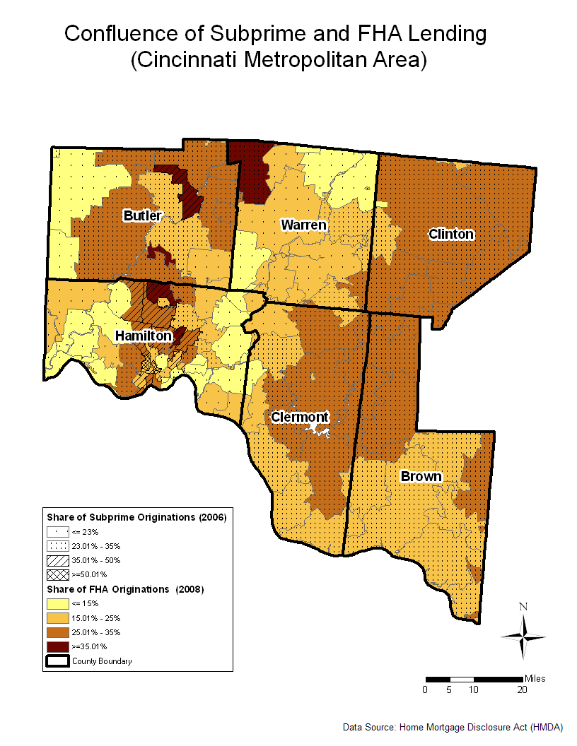 Confluence of Subprime and FHA Lending (Cinncinnati Metropolitan Area)