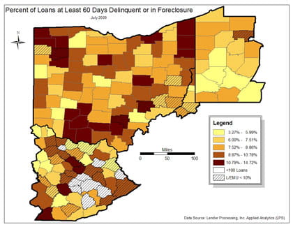Figure 5: Percentage of Loans at Least 60 Days Deilnquent or in Foreclosure