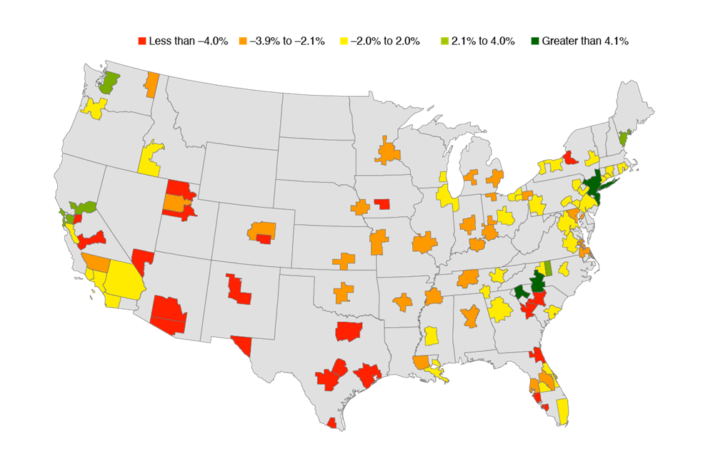 Figure 2. Change in Job Access, 2007–2017