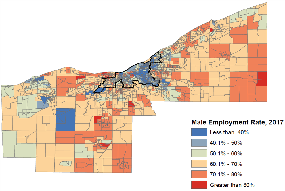 Figure 2. Male Employment Rate, 2017