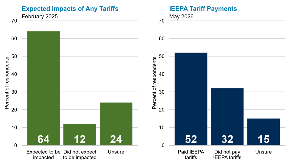 Expected and Realized Tariff Impacts: Expected Impacts of Any Tariffs and IEEPA Tariff Payments