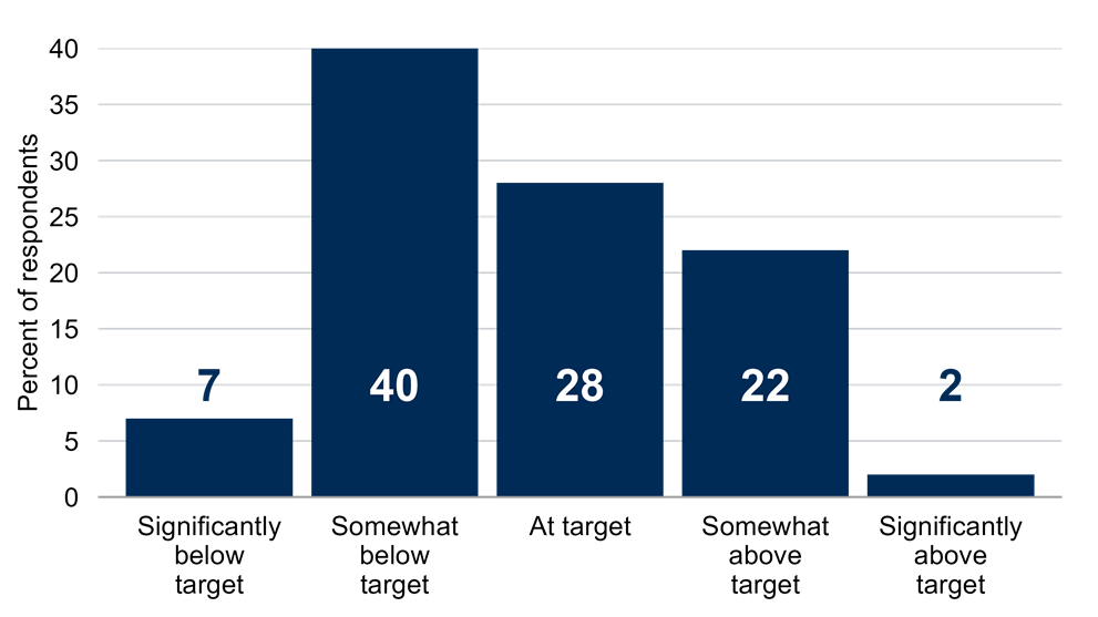 Operating Margins Compared to Target