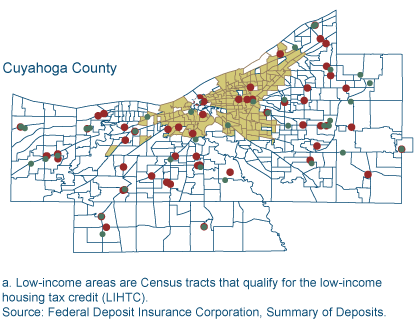 Figure 1d. Branch Openings and Closings in Four Ohio Counties (Cuyahoga)