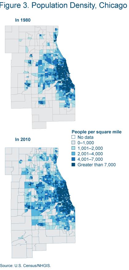 Figure 3. Population density in Chicago