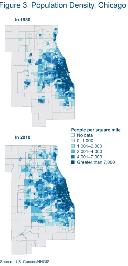 Figure 3. Population density in Chicago