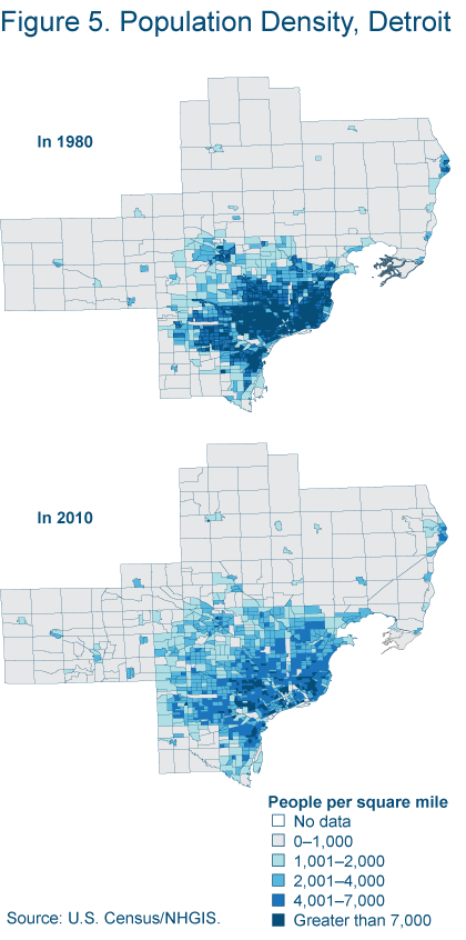 Figure 5. Population density in Detroit