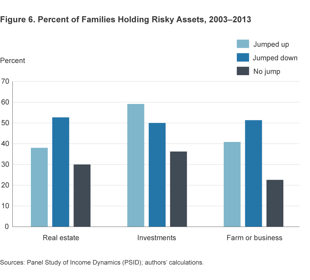 Figure 6. Percent of Families Holding Risky Assets, 2003–2013