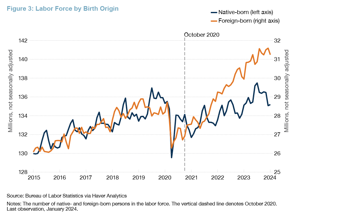 Figure 3: Labor Force by Birth Origin