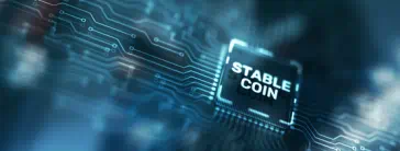 A digital interface that says "stablecoin."