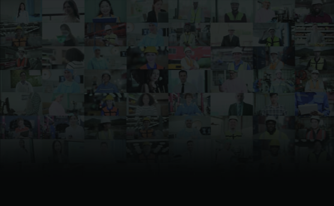 Collage of people in different occupations.